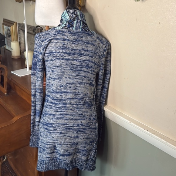 Rue21 Blue and White Open Front Cardigan Sweater NWT 49.99 - Picture 3 of 3